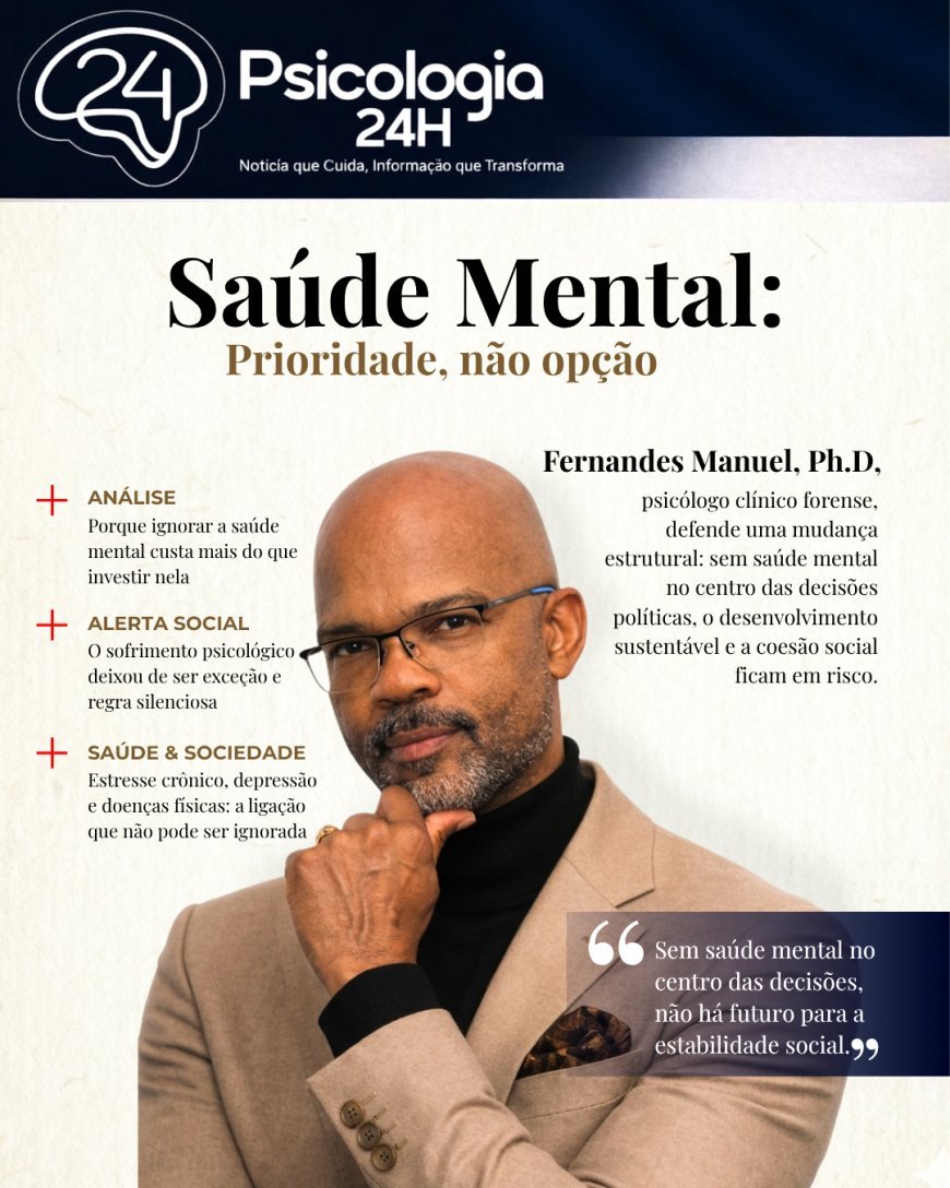 Saúde Mental: Prioridade, não opção