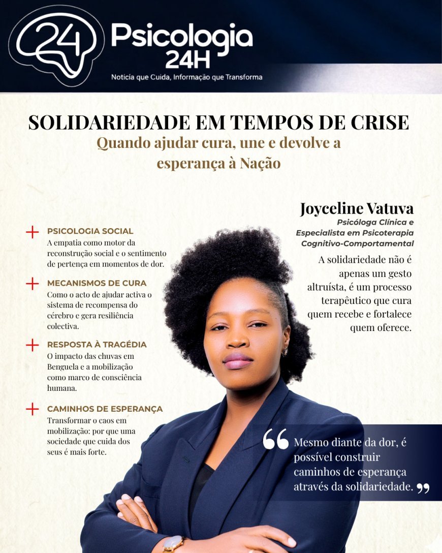 Solidariedade em tempos de crise: quando ajudar cura, une e devolve esperança à nação