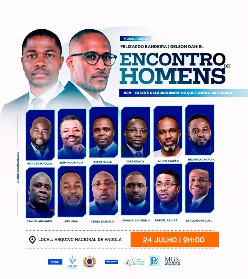 Encontro de Homens promove reflexão sobre bem-estar psicológico e relações familiares em Luanda